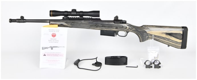 Ruger Gunsite Scout Bolt-Action Rifle 5.56 NATO 16 1/2" Barrel with Leupold Riflescope and