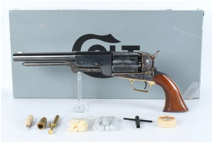 Colt 3rd Generation 1847 Walker .44 Cal Black Powder Revolver with Accessories