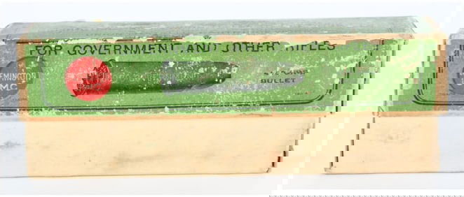 Vintage Rem UMC .50-70 Government Rifle Ammo Box of 20