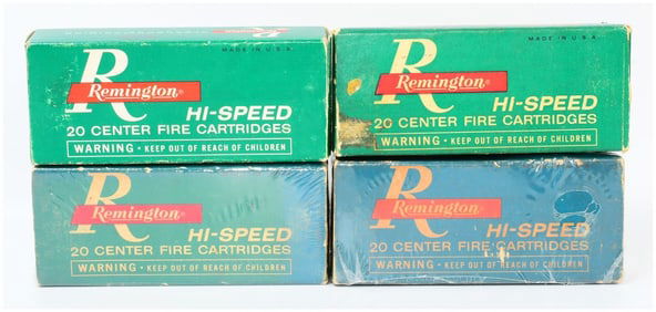 80 Rounds of Vintage Rem Hi-Speed .221 Center Fire 'Rem. Fireball' Ammo