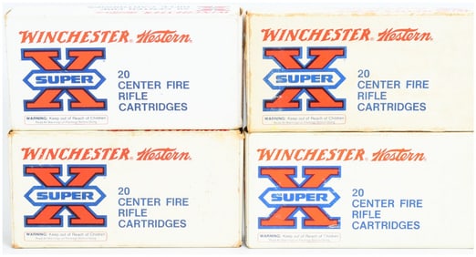 4 Boxes Win Western Super X .300 Savage Rifle Ammo