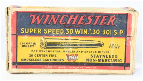 Win Super Speed .30 Win (.30-30) S.P. Ammo Box of 20 Mixed Headstamps