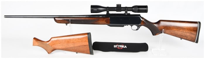 Browning BAR Semi-Automatic Rifle 7mm Rem. Mag. with Scope and Spare Stock