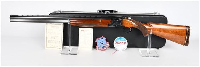 Nikko Model EVB-712 Over-Under 12 Gauge Shotgun with Case and Documents