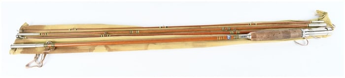 Vintage J. C. Higgins Tubular Glass Multi-Piece Fishing Rod