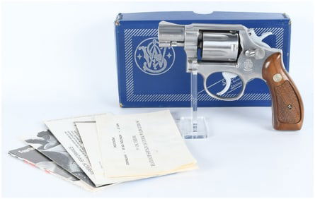 Smith & Wesson Model 64-2 .38 S&W Special Stainless Steel 2-inch Revolver with Original Box Ammo