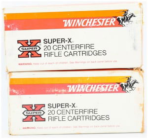 2 Boxes of Win Super-X 375 Win 200 GR. Power-Point Ammo 36 Rounds Total