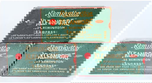 Vintage Rem Kleanbore Express .35 Rem Ammo 60 Rounds