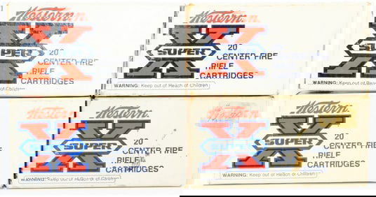 Vintage Western Super X 225 Win Centerfire Rifle Ammo 80 Rounds
