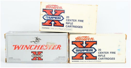 60 Rounds of Western and Win Super X .225 Win Rifle Ammo