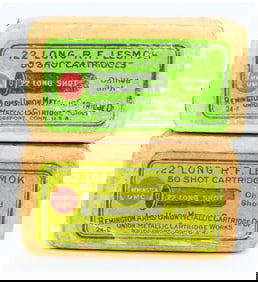 2 Boxes of Rem UMC .22 Long RF Lesmok Shot Ammo 53 Rounds