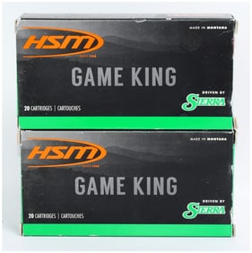 HSM Game King .284 Win 160 Grain SBT Rifle Ammo 40 Rounds