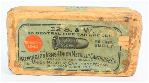 Rem UMC .32 S&W Central Fire 88 Grain Ammo 50 Rounds