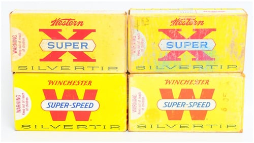 Vintage Western and Win .300 Savage Silvertip Ammo Boxes