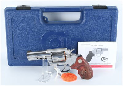 Colt King Cobra .357 Mag DA Revolver Stainless Steel 3-inch Barrel with Case and Papers