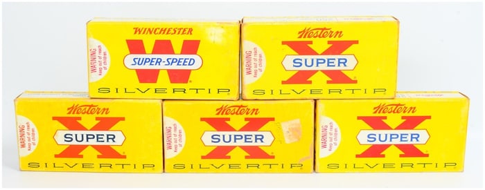 100 Rounds of Vintage Win Super-Speed and Western Super X Silvertip .250 Savage 100 Gr. Expanding