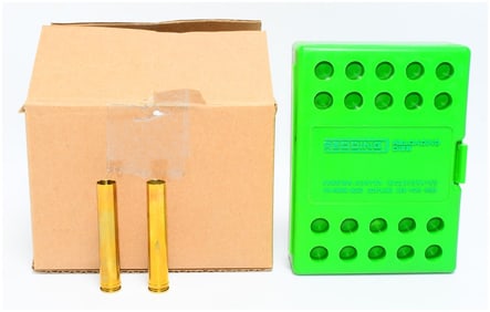 59 Count of Empty .458 Colt Brass Casings & Redding Reloading Die Set for .458 Lott