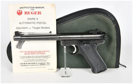 Ruger Mark II Target Semi-Automatic Pistol .22 Cal Long Rifle Serial Number 19-13870