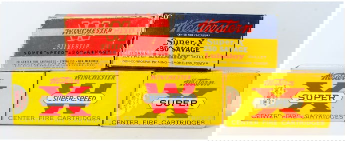 94 Rounds of Vintage Win and Western .250 Savage Center Fire Rifle Ammo