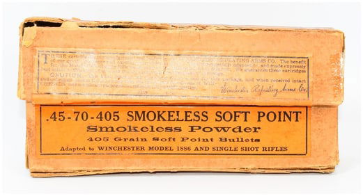 20 Rounds Vintage Win .45-70-405 Smokeless Soft Point Ammo in Original Box