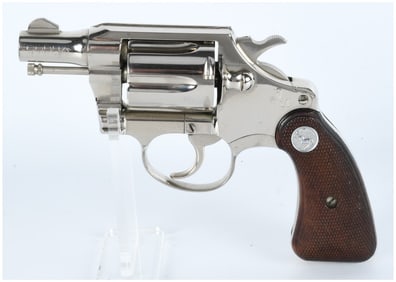 Colt Cobra LW .38 Special DA Revolver Nickel Finish