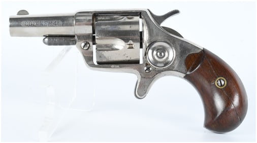 Colt New Line .41 Nickel-Plated Five-Shot Revolver