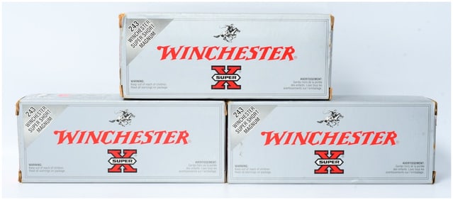 60 Rounds Win .243 WSSM Super Short Mag Power-Point Ammo