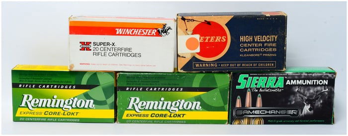 100 Rounds of Assorted Rifle Ammo by Win Peters Rem and Sierra including Some 6.5mm Rem Some 6.5