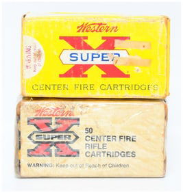 2 Boxes of Western Super X .218 Bee 46 Grain Open Point Expanding Rifle Ammo 95 Rounds