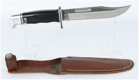 Buck 119+ Fixed-Blade Hunting Knife with Sheath U.S.A.