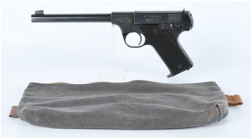 Hi-Standard Model B .22 LR Semi-Automatic Pistol with Carrying Case