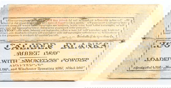 Win .30 Army Blank Smokeless Ammo Box with 19 Live Rounds