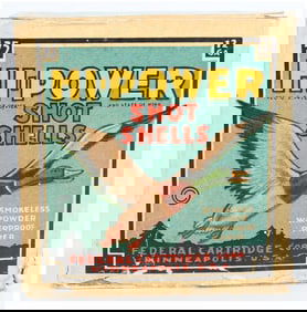 Federal Hi-Power 12 Gauge Shot Shells Box 25 Rounds Copyright 1927 Ammo