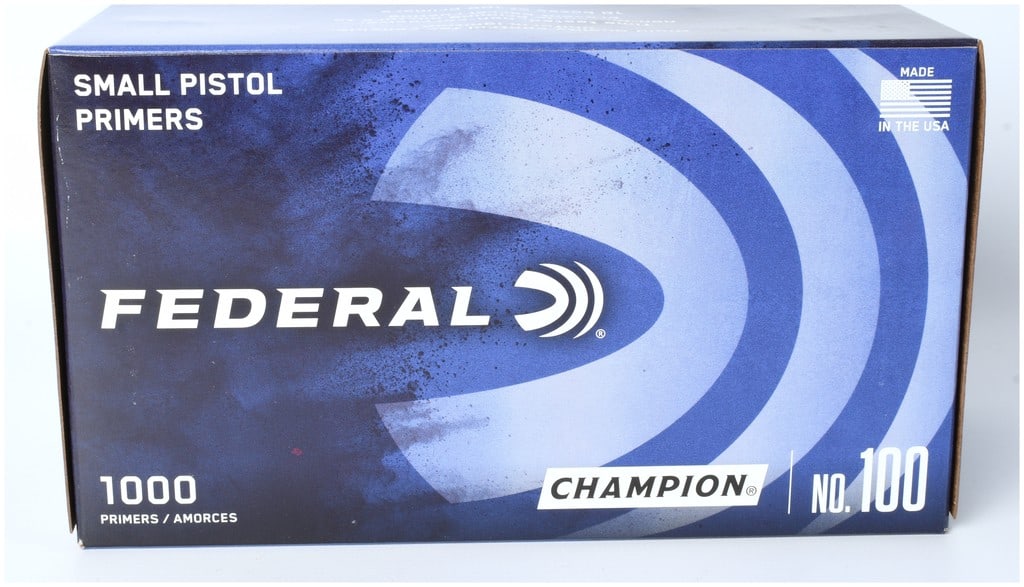 Federal Champion Small Pistol Primers No. 100 - Box of 1000 (1 of 3)