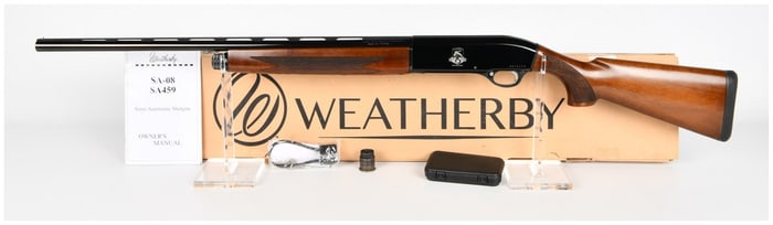 Weatherby SA-08 Deluxe Semi-Automatic Shotgun, 20 Gauge (26" BBL)