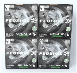 Federal Upland Steel Shotgun Ammunition, 20 Gauge, 100 Rounds