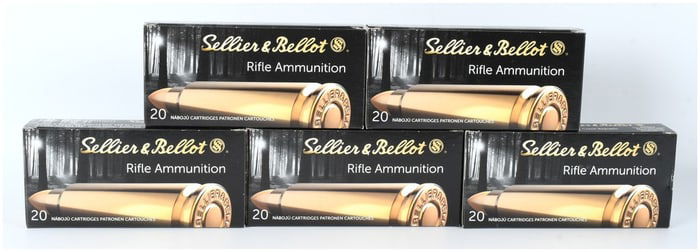 Sellier & Bellot 6.8mm Remington SPC 110 Grain PTS Ammunition Lot of 100 Rounds