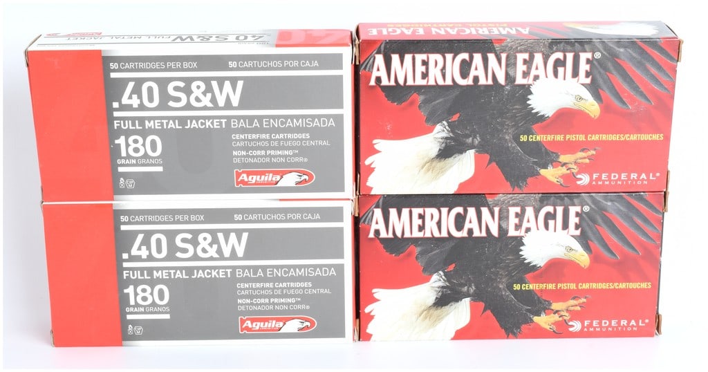 A Lot of 200 Rounds of Federal American Eagle and Aguila .40 S&W Full Metal Jacket Ammunition (1 of 5)