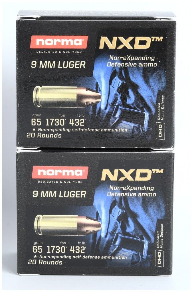 Norma NXD Non-Expanding Defensive Ammunition 9mm Luger 65 Grain Lot of 40 Rounds (1 of 4)