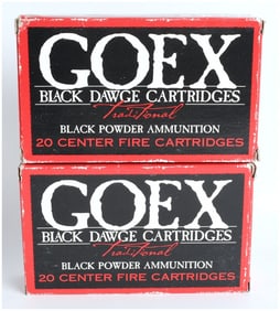 Lot of 40 Rounds GOEX Black Dawge Traditional Black Powder Ammunition .45-70 Government