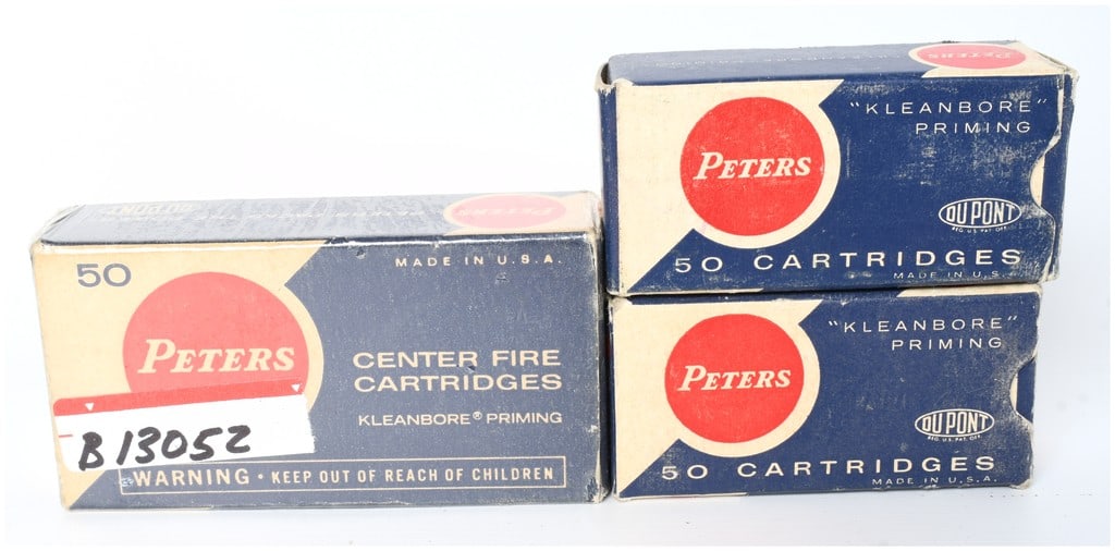 Peters Cartridge Company Vintage Ammunition Lot 150 Rounds .25 ACP 6.35 MM (1 of 3)