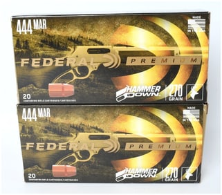 Federal Premium HammerDown .444 Marlin 270 Grain Rifle Ammunition Lot of 40 Rounds