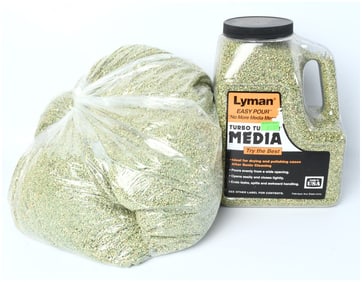 A Pair of Lyman Turbo and Corncob Plus Treated Corncob Case Cleaning Media