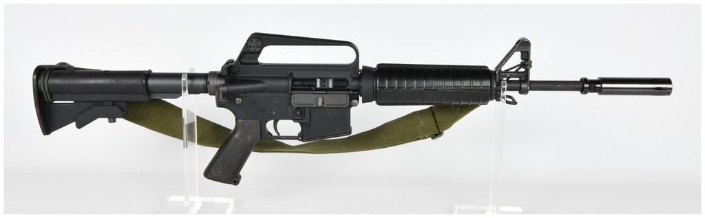 Brownells Inc. BRN-16A1 Semi-Automatic Rifle, 5.56MM, Serial Number BRN1309: This is a single semi-automatic rifle identified as a Brownells Inc. BRN-16A1, built as a faithful modern reproduction of the early M16/AR-15 carbine style, often associated with the XM177 or CAR-15 a