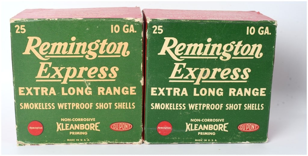 Lot of 50 Vintage Remington Express Extra Long Range Shot Shells, 10 Gauge (1 of 4)