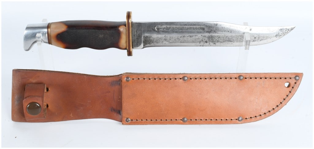 CRAFTSMAN U.S.A. Fixed Blade Utility Knife and Leather Sheath (1 of 7)