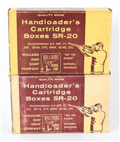 Lot of 40 Vintage Winchester .220 Swift Ammunition in Williams Handloader's Boxes