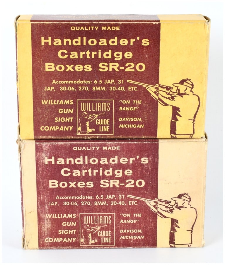 Lot of 40 Vintage Winchester .220 Swift Ammunition in Williams Handloader's Boxes (1 of 3)