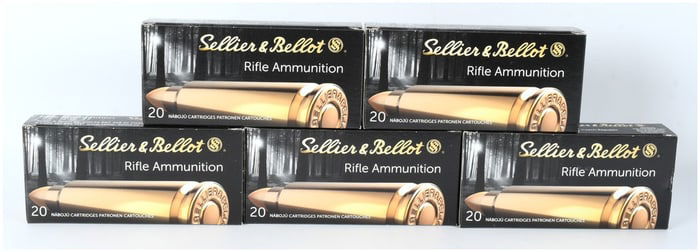 Sellier & Bellot 6.8mm Remington SPC 110 Grain PTS Rifle Ammunition (Lot of 100 Rounds)