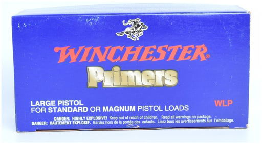 Winchester WLP Large Pistol Primers for Standard or Magnum Pistol Loads (Lot of 1000)